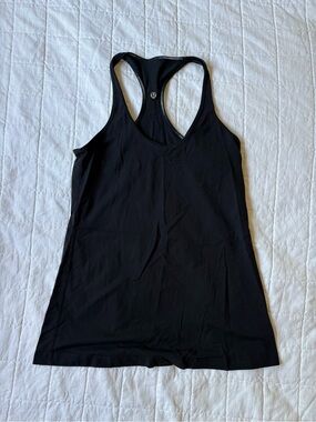 Lululemon Women’s Black Racerback Stretch Tank Top Athletic Workout
